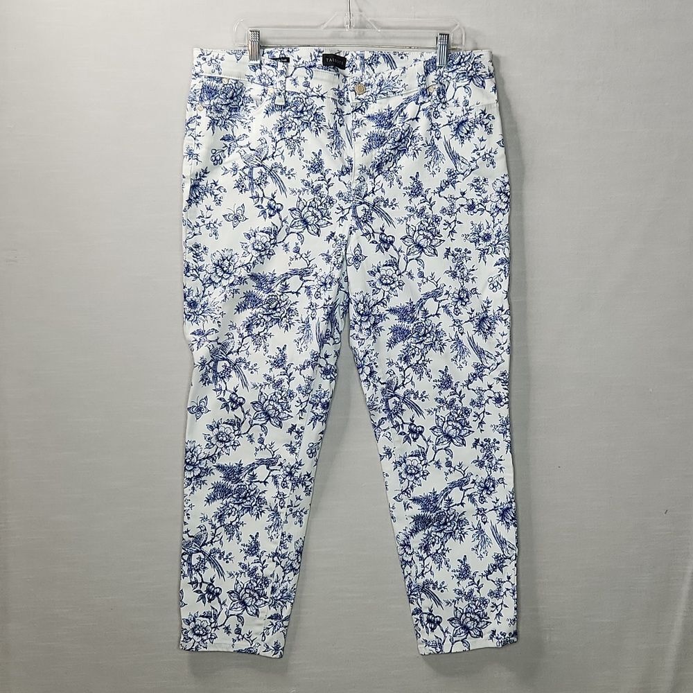TALBOTS ● SLIM ANKLE JEANS BIRD TOILE